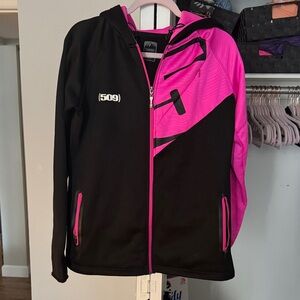 Women's Black and Pink Ski Jacket